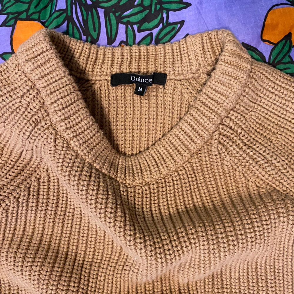 Quince Cotton crew sweater size medium
